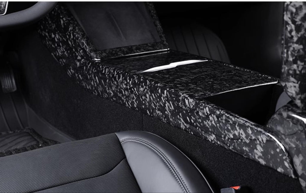 Dry Carbon Fiber Center Console Combo Trim for Model 3 Highland & Model Y Juniper