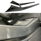 Real Dry Carbon Fiber Center Console Trim Panel for Tesla Model Y 2021-2024