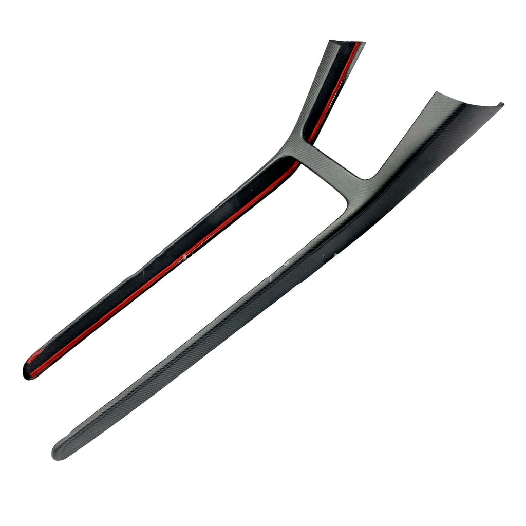 Real Dry Carbon Fiber Center Console Trim Panel for Tesla Model Y 2021-2024