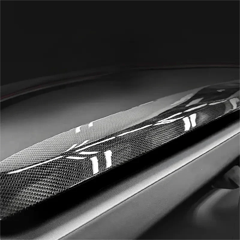 Real Dry Carbon Fiber Dash Cover Overlay for Model 3 Highalnd & Model Y Juniper