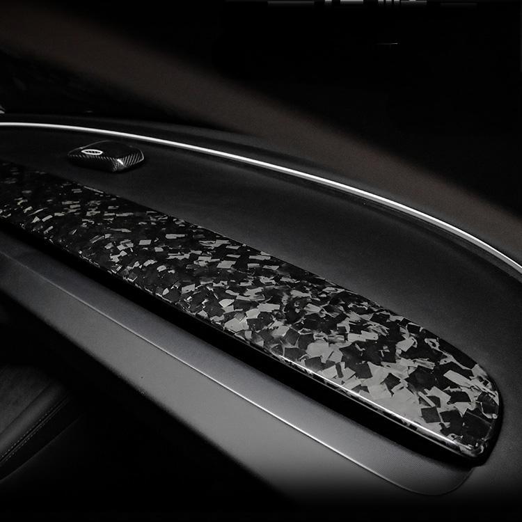 Real Dry Carbon Fiber Dash Cover Overlay for Model 3 Highalnd & Model Y Juniper