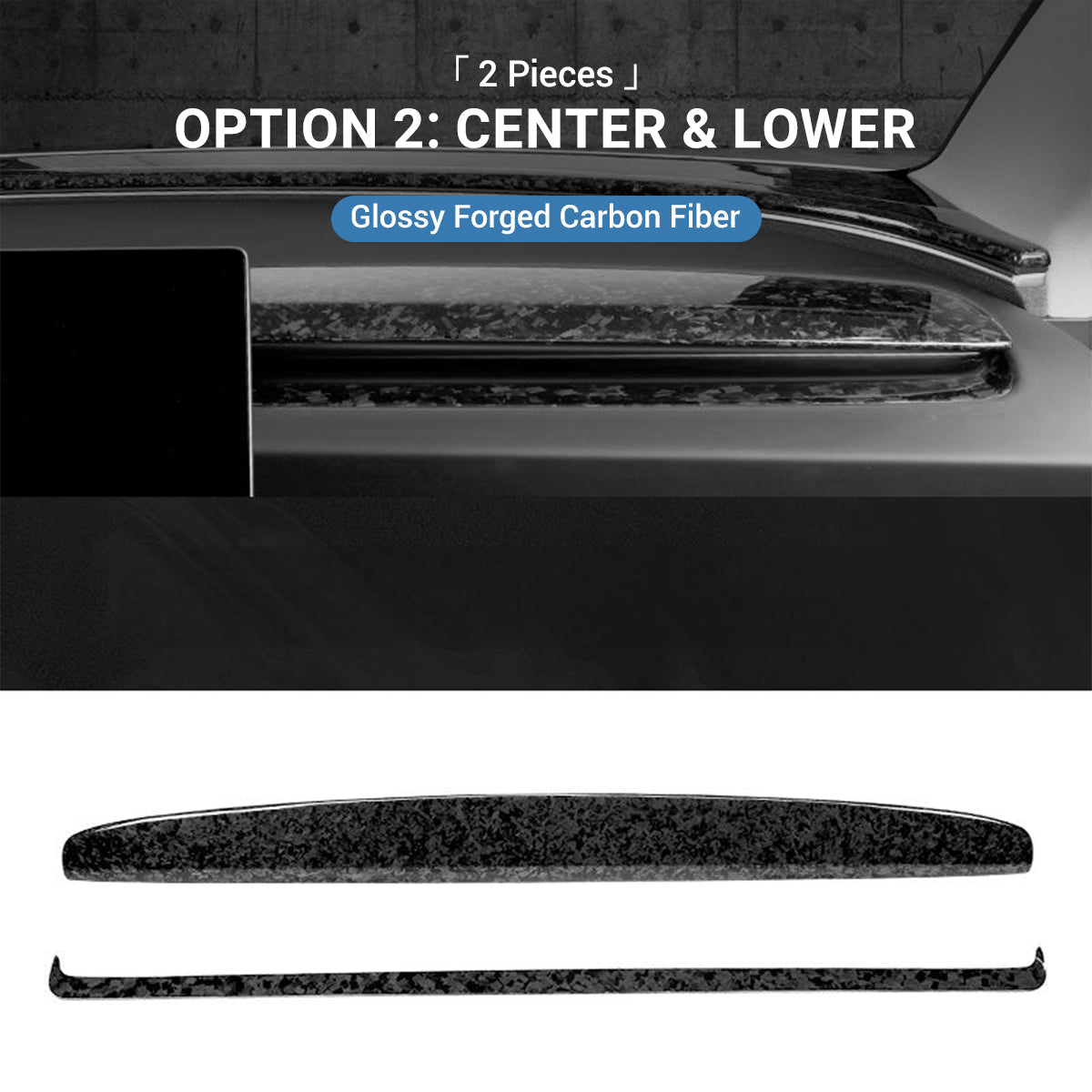 Real Dry Carbon Fiber Dashboard Cover for Model 3 Highland / Model Y Juniper
