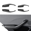 Real Dry Carbon Fiber Door Armrest Cover Overlays for Tesla Model 3 Highland