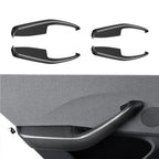 Real Dry Carbon Fiber Door Armrest Cover Overlays for Tesla Model 3 Highland