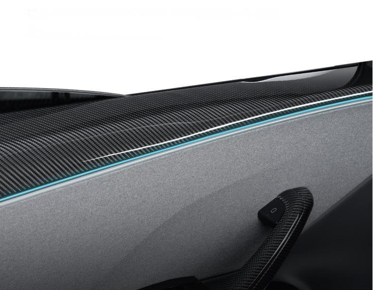 Real Dry Carbon Fiber Upper Door Trim for Model 3 Highland / Model Y Juniper