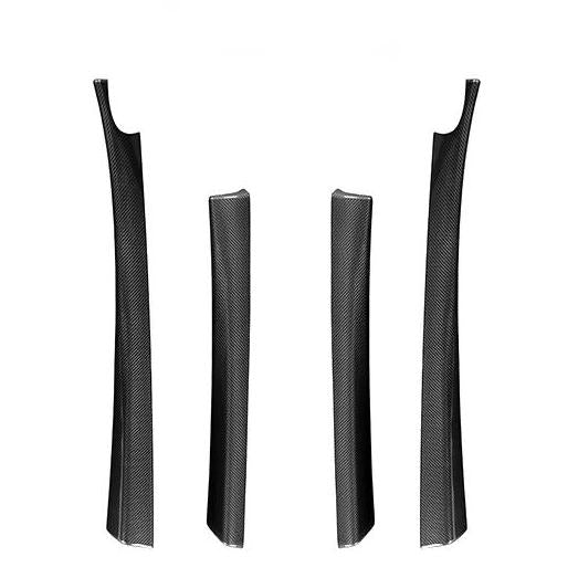 Real Dry Carbon Fiber Upper Door Trim for Model 3 Highland / Model Y Juniper