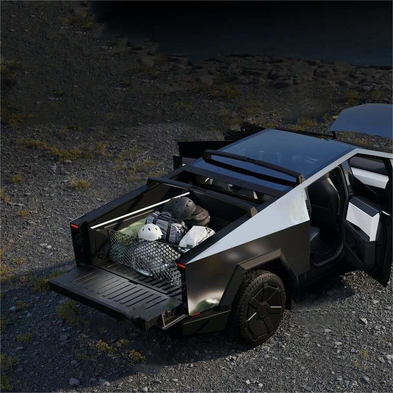 Rear Bucket Fixed Mesh Pocket for Tesla Cybertruck