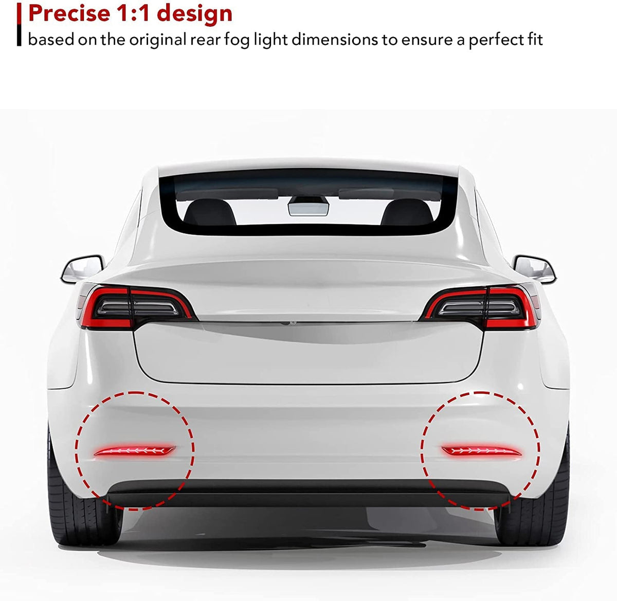 Rear Bumper Turn Signal Light Upgrade for Model Y