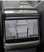 Rear Screen Air Outlet Frame Dry Carbon Fiber Overlay for Tesla Model S/X 2021+