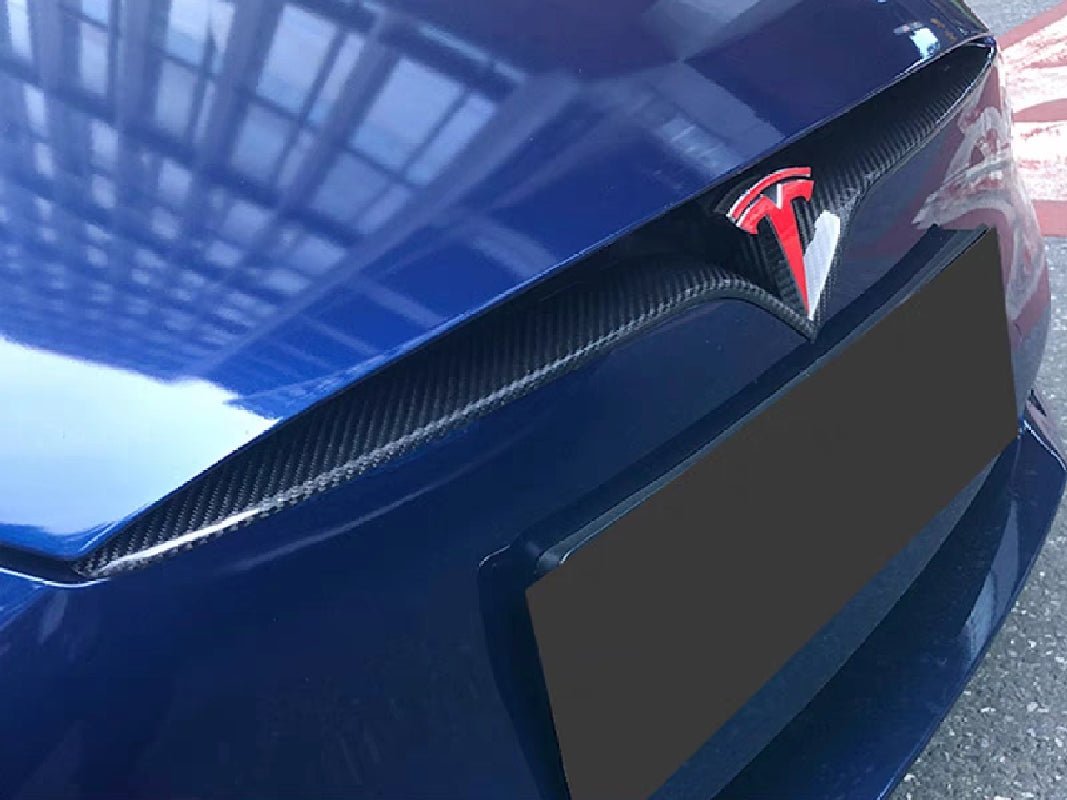 Real Dry Carbon Fiber Front End Inlay for Tesla Model S/X