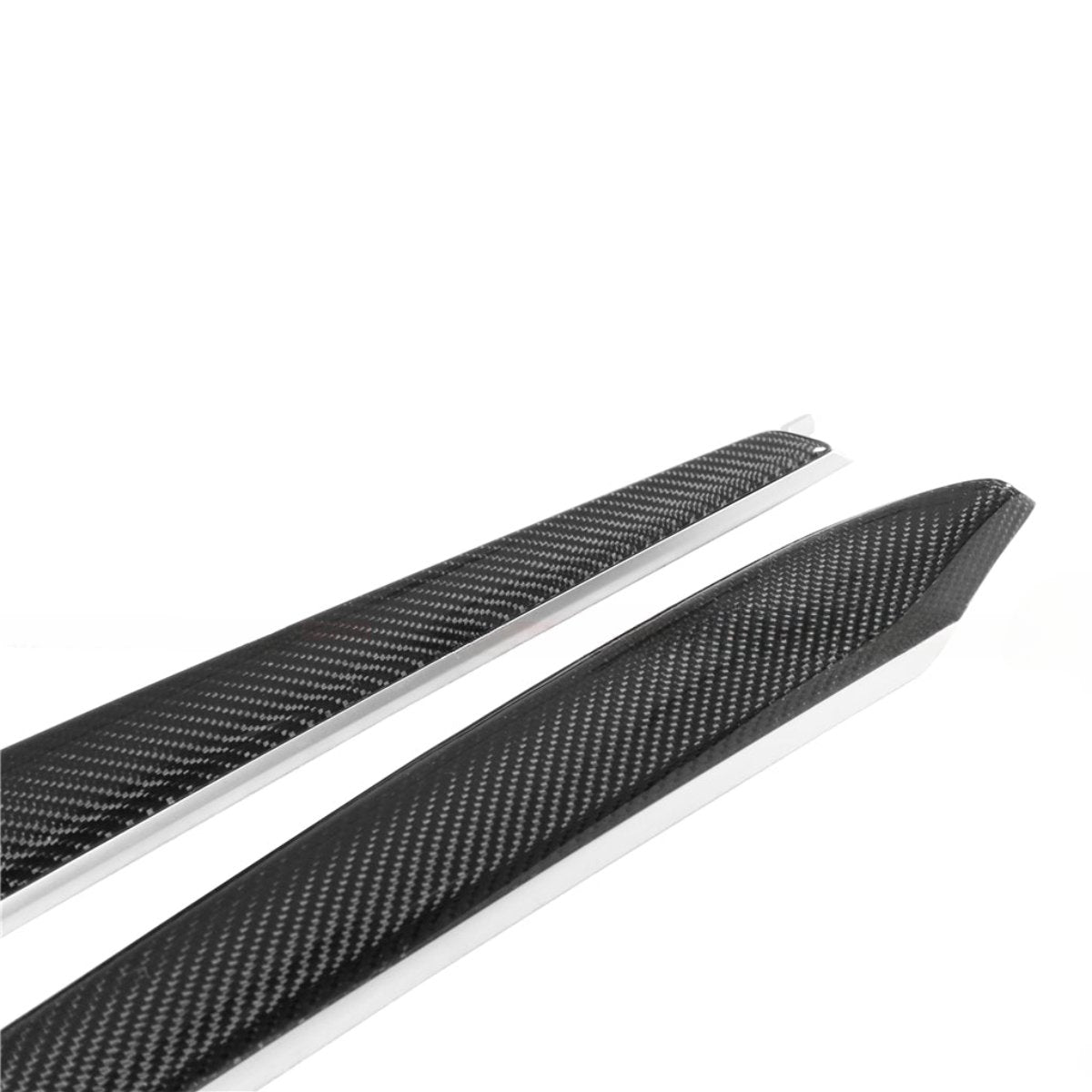 Repalcement Real Carbon Fiber Front Door Trim Panel  for Tesla Model 3 / Y 2021-2023