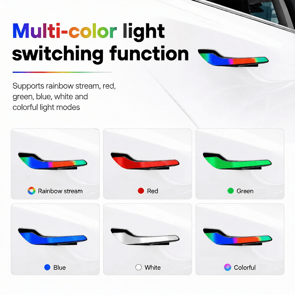 RGB Electric Door Handles V3 for Model 3 & Model Y | Tesery