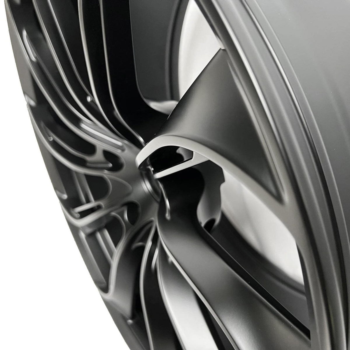 Rims for Model 3/Y【18' Glossy black Set of 4】
