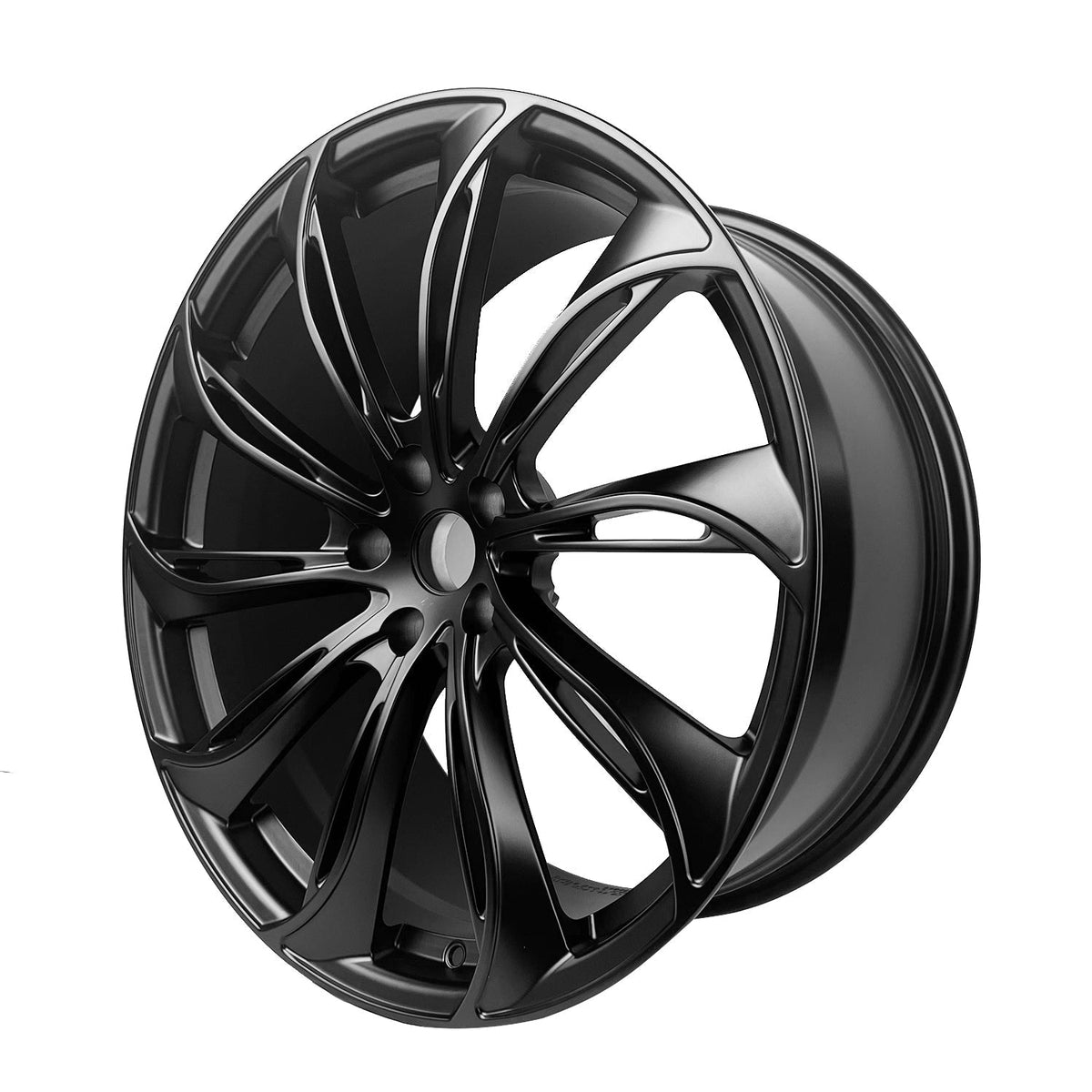Rims for Model 3/Y【18' Glossy black Set of 4】