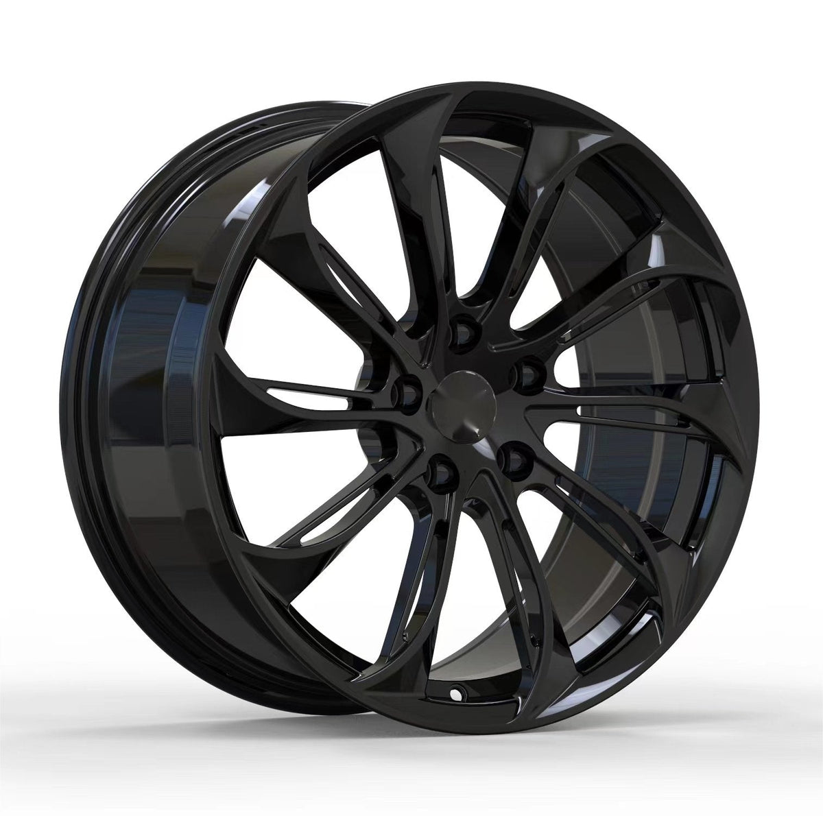 Rims for Model 3/Y【18' Glossy black Set of 4】