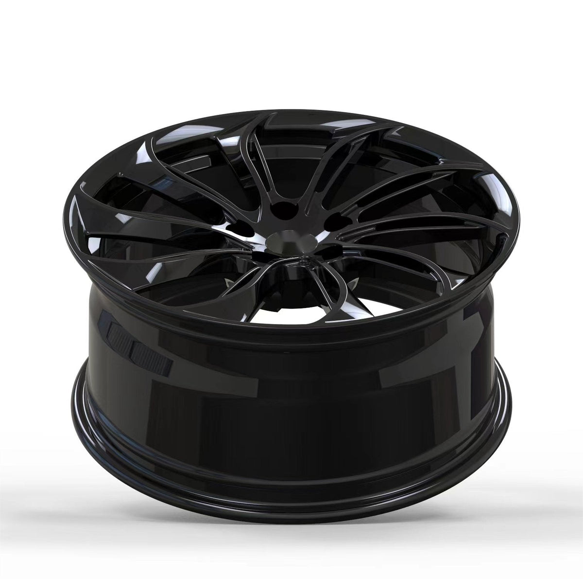 Rims for Model 3/Y【18' Glossy black Set of 4】
