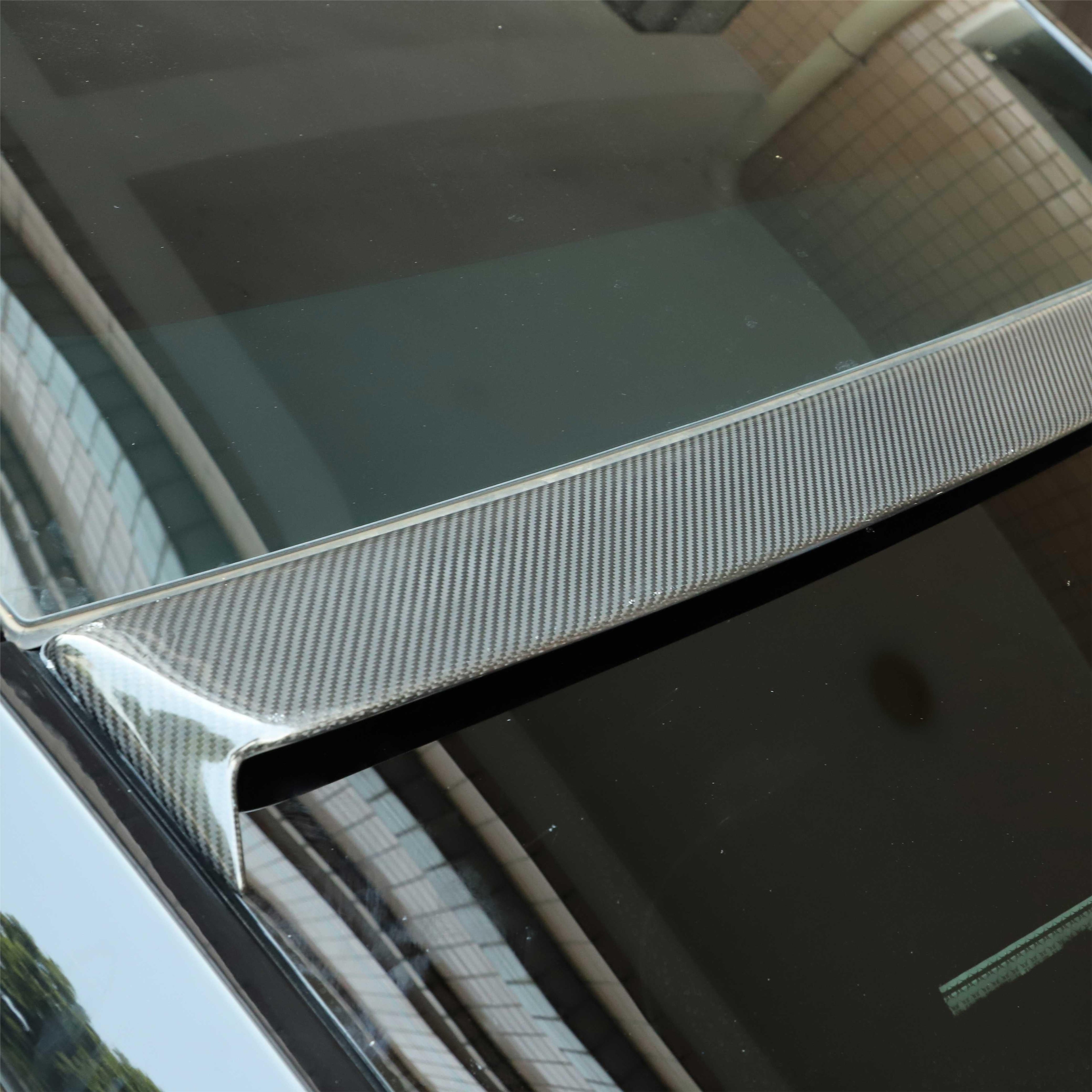 Tesla Model Y Real Carbon Fiber Roof Spoiler / Top Wing