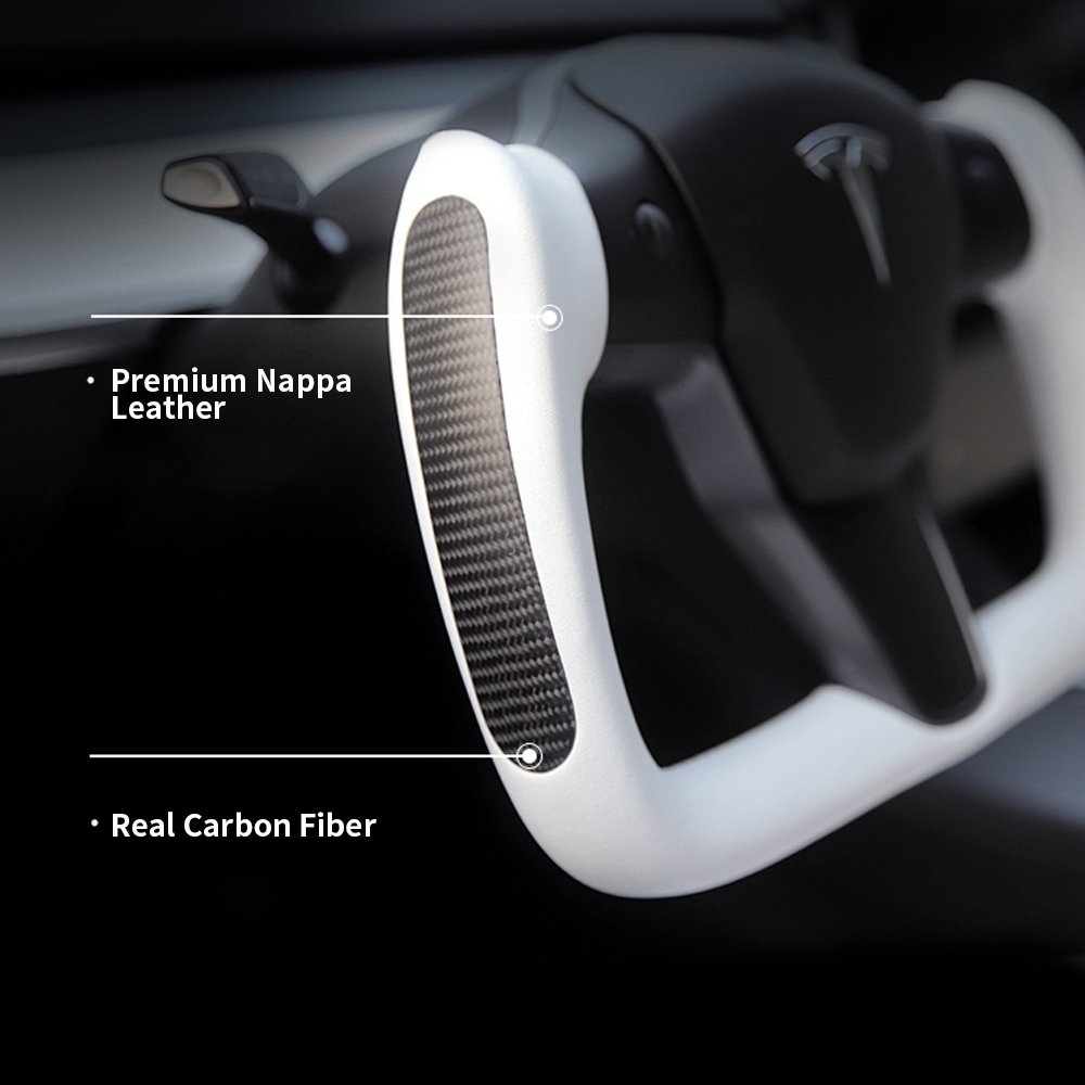 Yoke Carbon Fiber Steering Wheel for Model 3 / Y