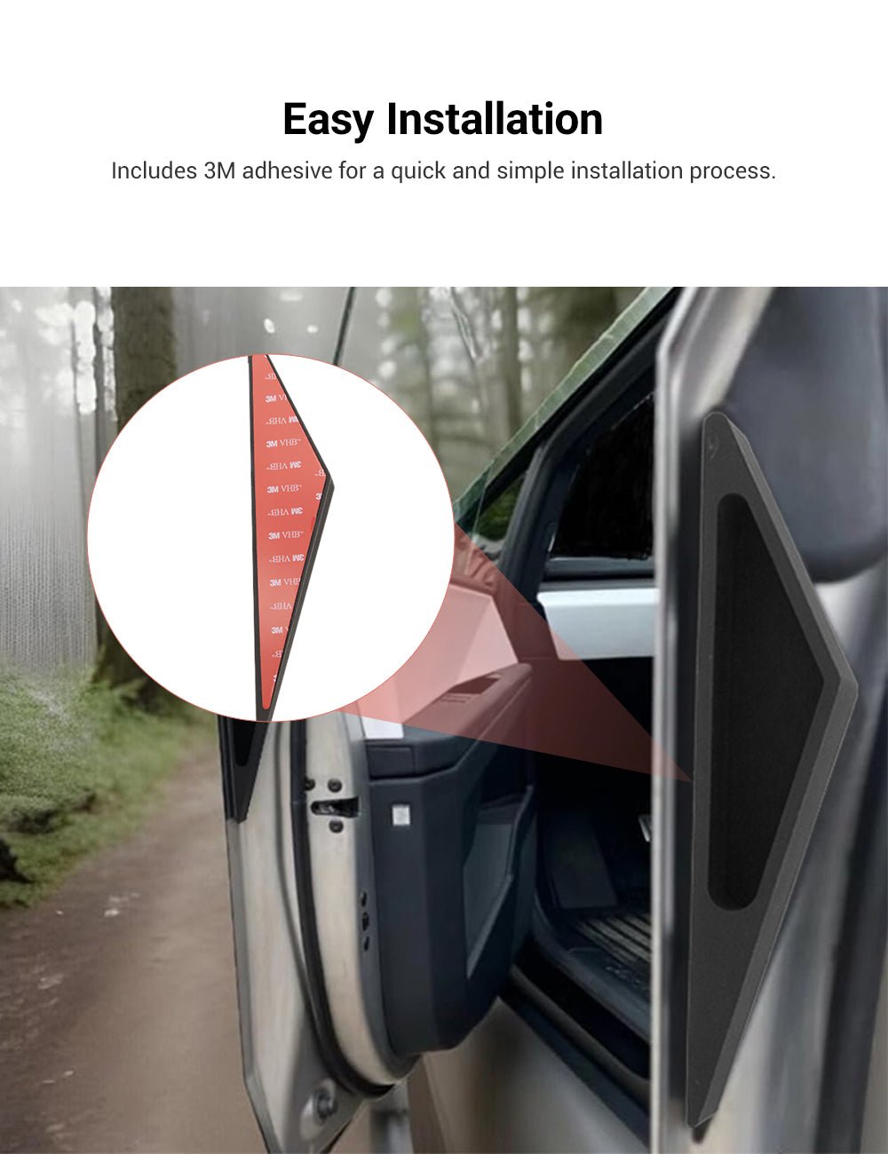 Scratch-Resistant Silicone Door Handles for Tesla Cybertruck