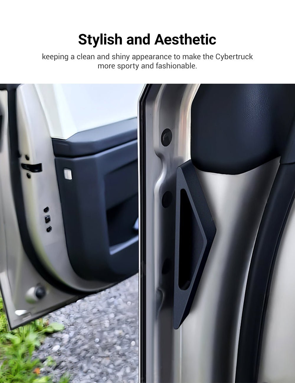 Scratch-Resistant Silicone Door Handles for Tesla Cybertruck