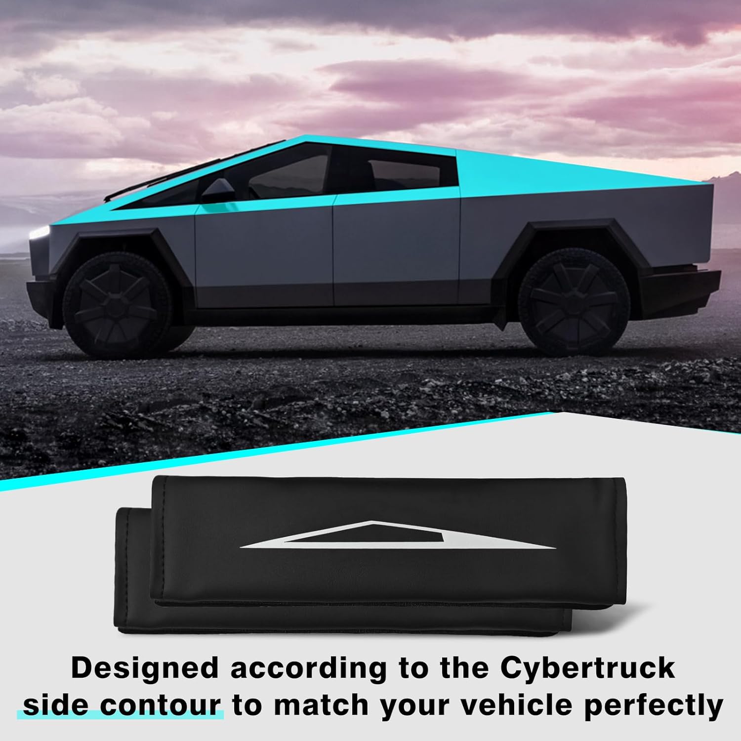 Seat Belt Pads for Tesla Cybertruck (2 PCS)
