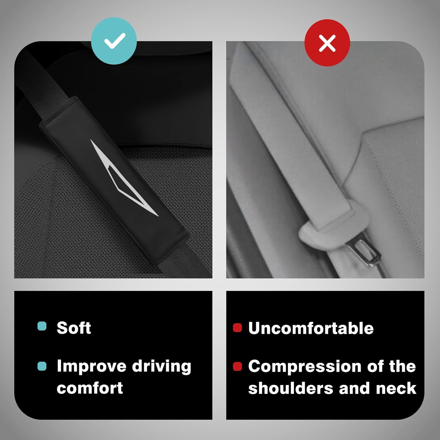 Seat Belt Pads for Tesla Cybertruck (2 PCS)