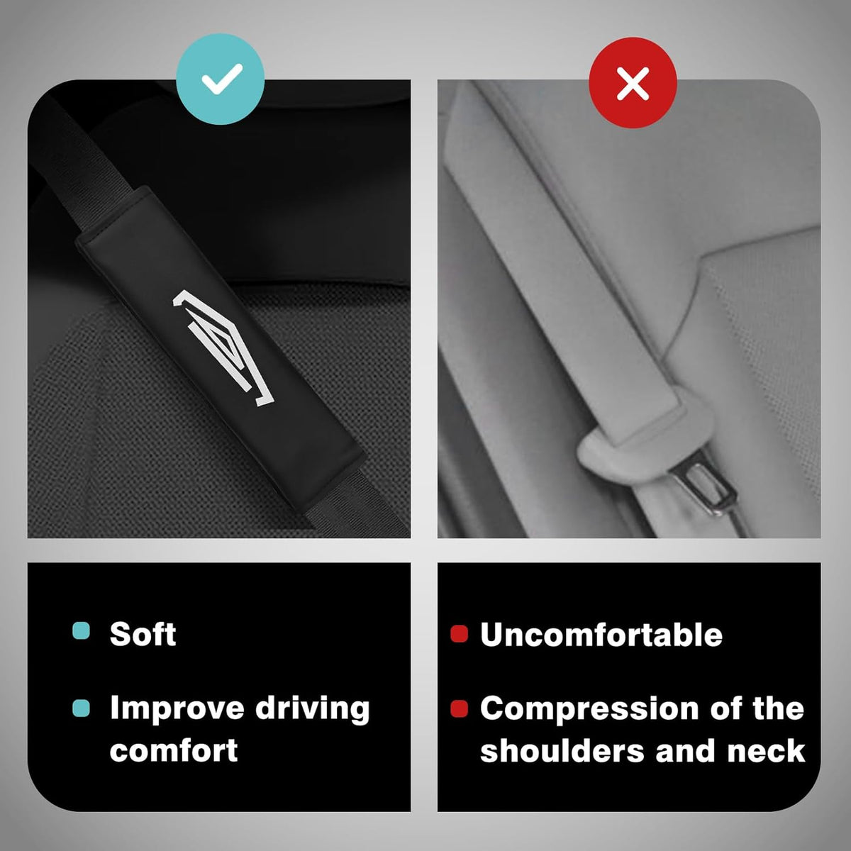 Seat Belt Pads for Tesla Cybertruck (2 PCS)