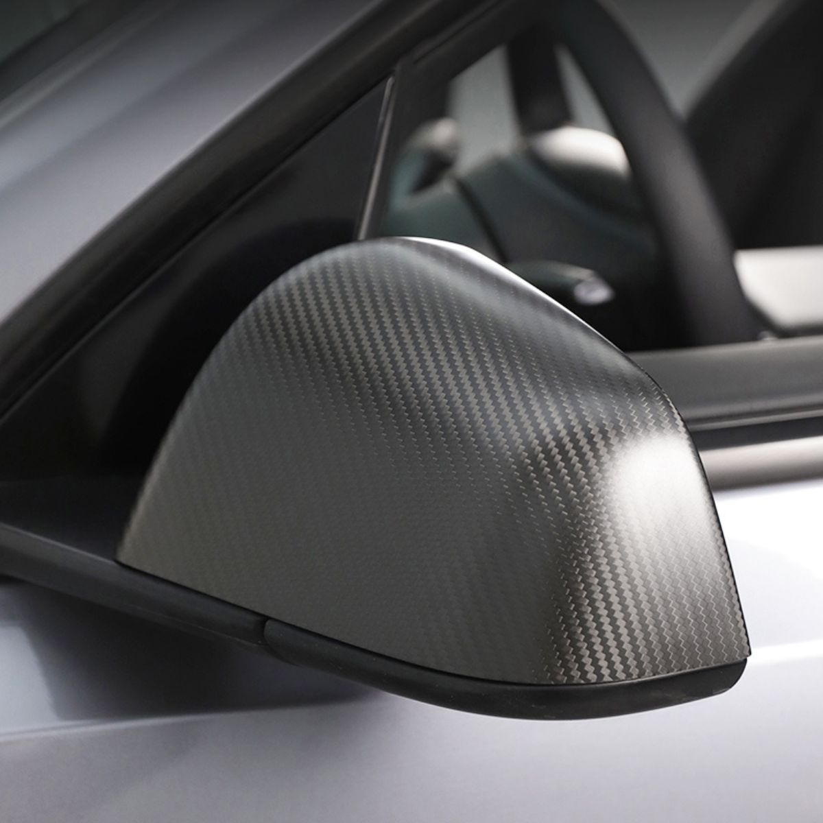 Tesla Model 3/Y Highland Carbon Fiber Side Mirror Caps (OEM Style)