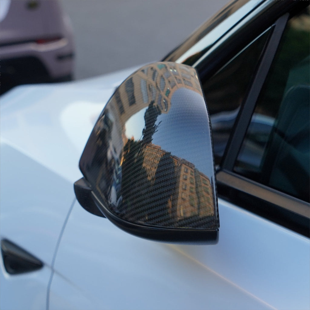 Tesla Model 3/Y Highland Carbon Fiber Side Mirror Caps (OEM Style)