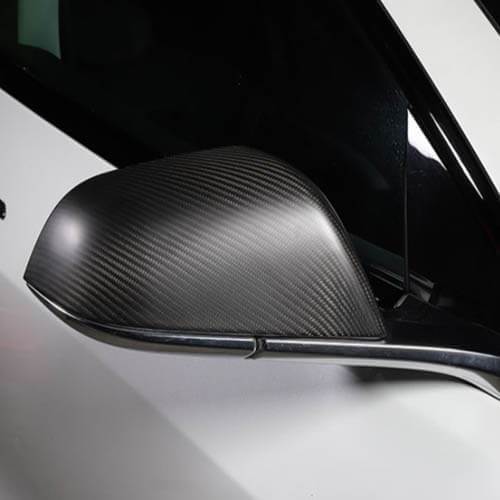 Tesla Model 3/Y Highland Carbon Fiber Side Mirror Caps (OEM Style)