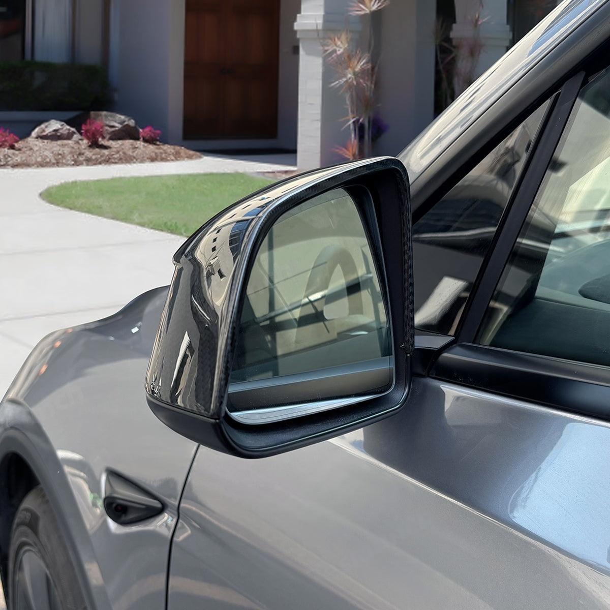 Tesla Model Y Carbon Fiber Mirror Covers (Juniper Style)
