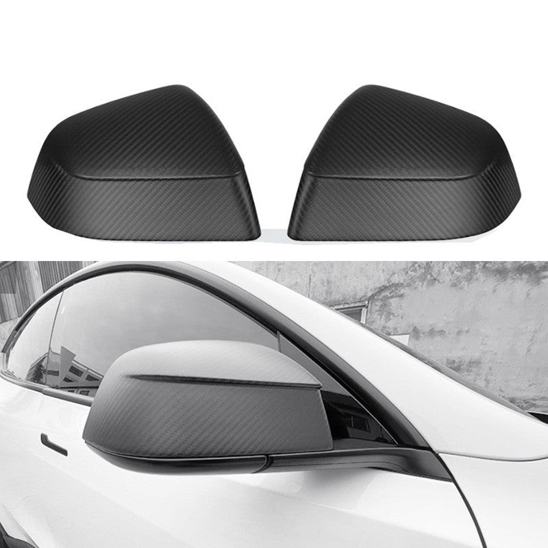 Tesla Model Y Carbon Fiber Mirror Covers (Juniper Style)