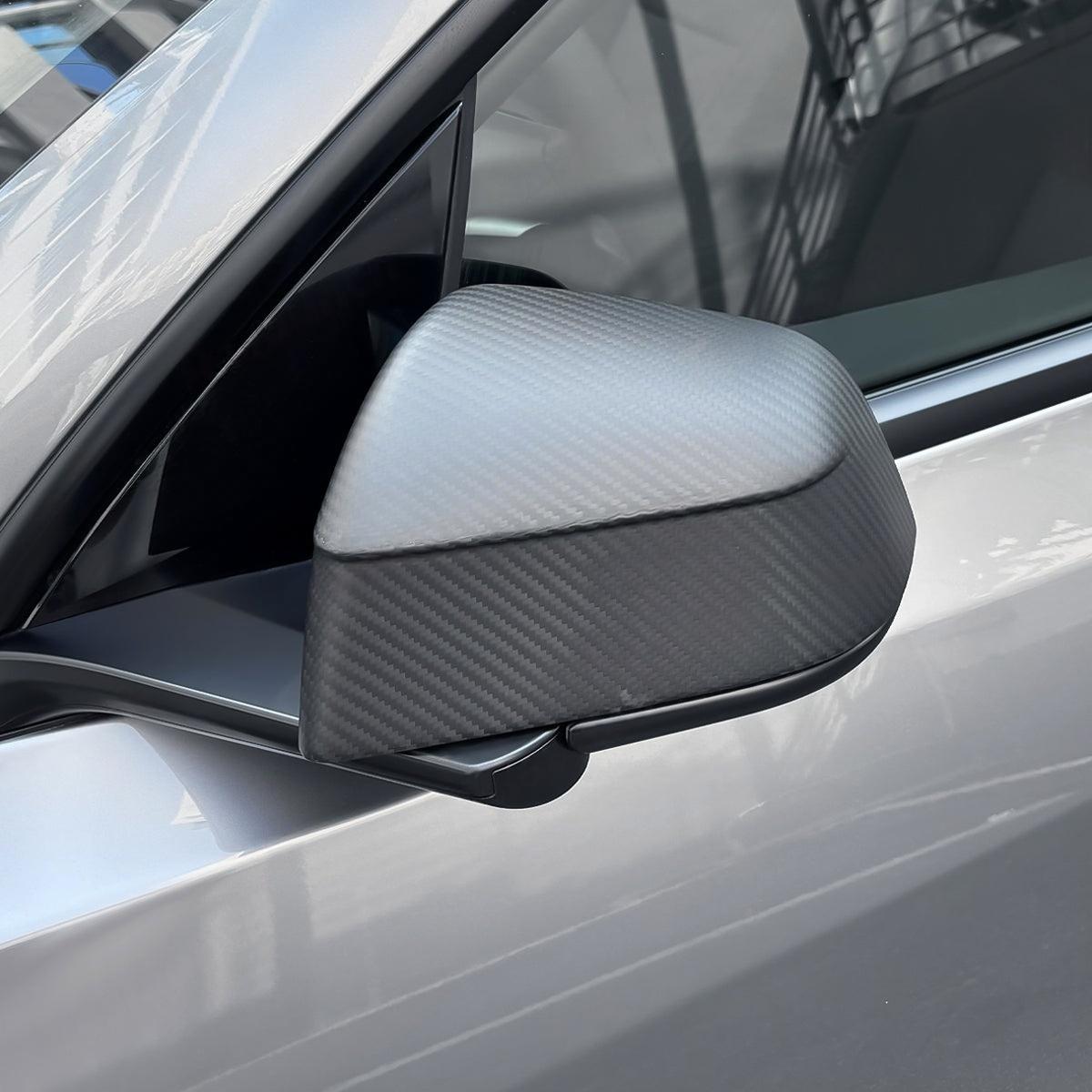 Tesla Model Y Carbon Fiber Mirror Covers (Juniper Style)