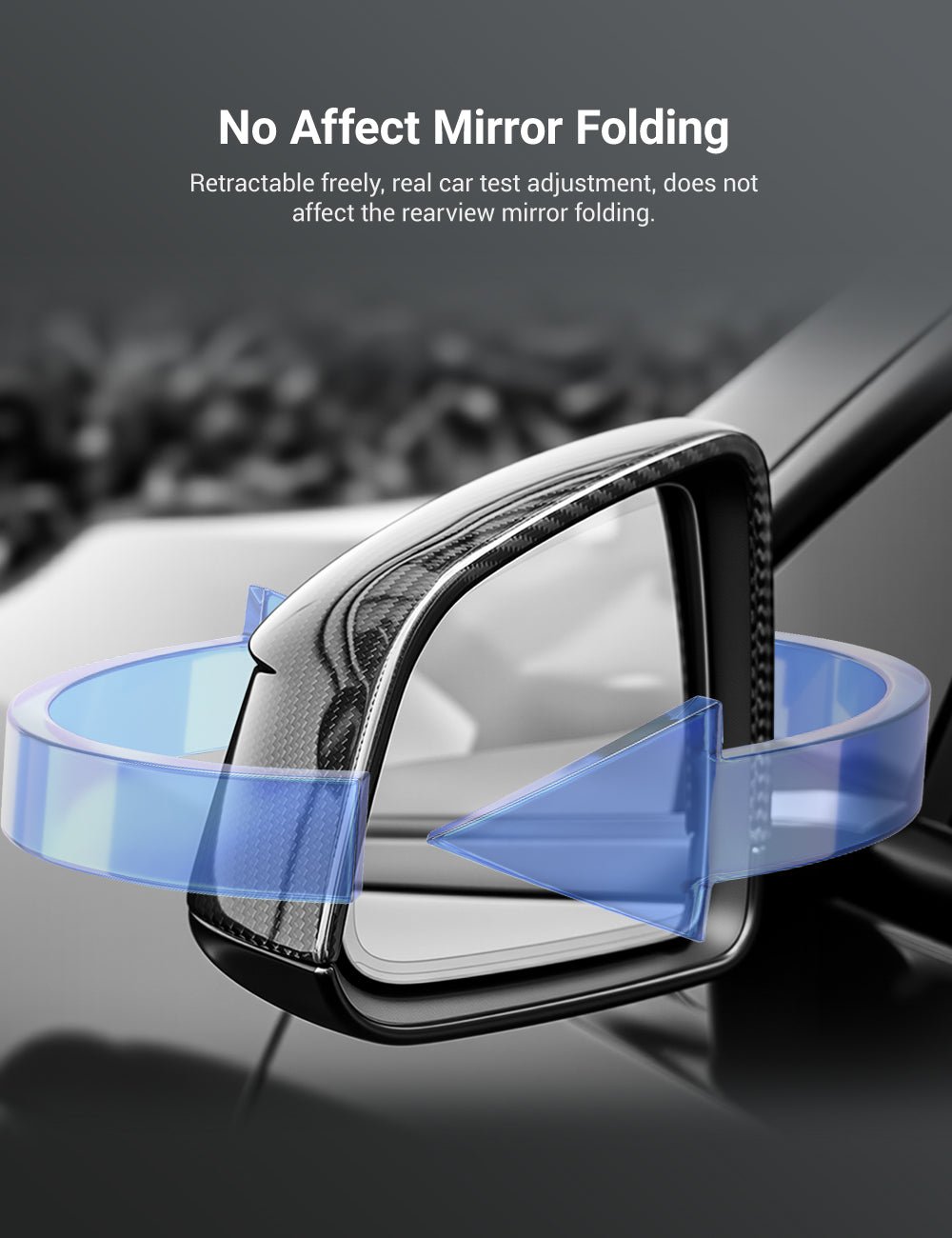 Tesla Model Y Juniper Dry Carbon Fiber Side Mirror Covers (OEM Style)