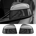 Tesla Model Y Juniper Dry Carbon Fiber Side Mirror Covers (OEM Style)
