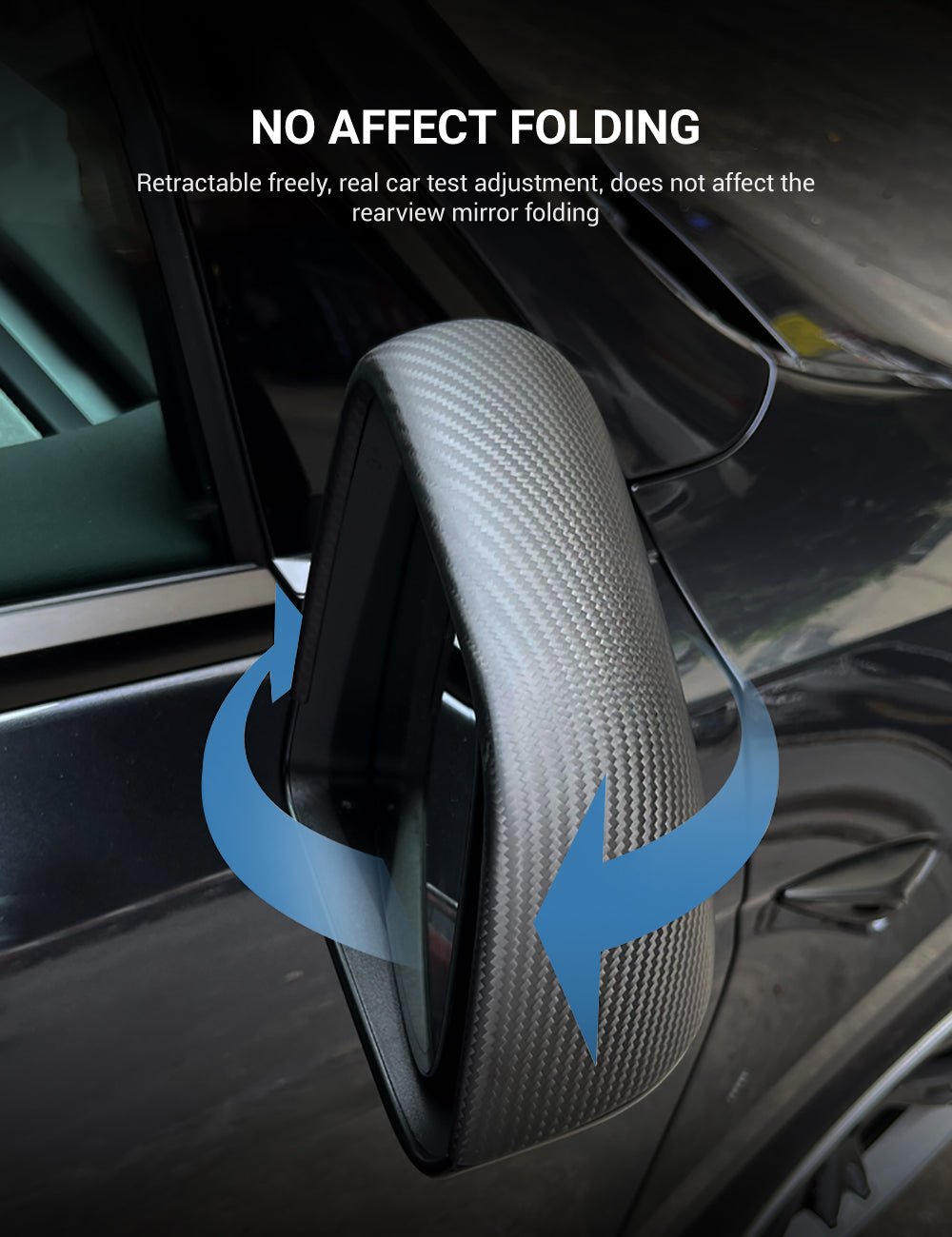 Tesla Model S/X Dry Carbon Fiber OEM-Style Side Mirror Covers