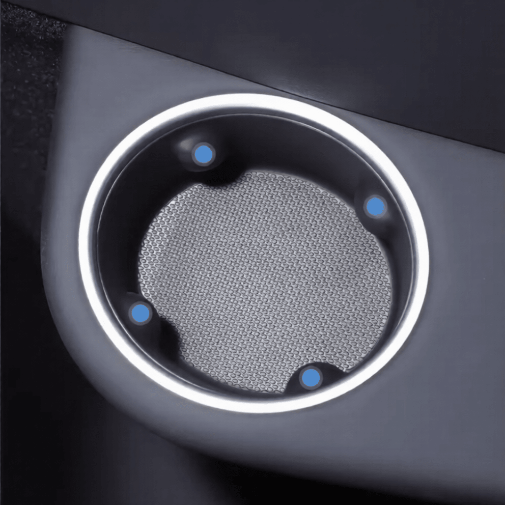Silicone Third-Row Armrest Cupholder Liner for Model YL 2026+ | Anti-Slip