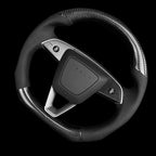 Sport Carbon Fiber Steering Wheel Replacement for Model 3 Highland & Model Y Juniper