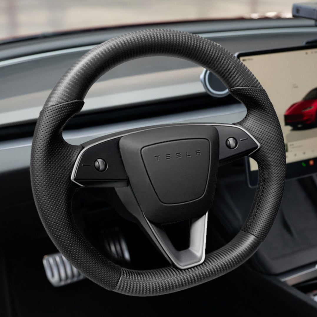 Sport Carbon Fiber Steering Wheel Replacement for Model 3 Highland & Model Y Juniper