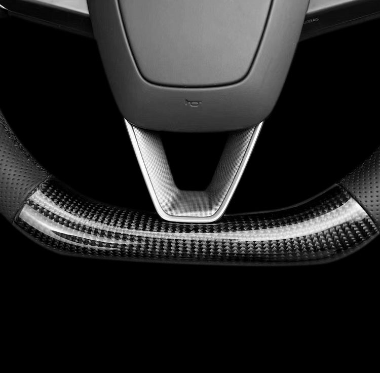 Sport Carbon Fiber Steering Wheel Replacement for Model 3 Highland & Model Y Juniper