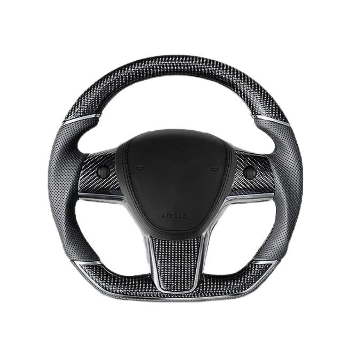 Sport Grip Carbon Fiber Steering Wheel for Tesla Model 3 / Y