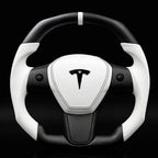 Square Carbon Fiber Steering Wheel for Tesla Model 3 / Y