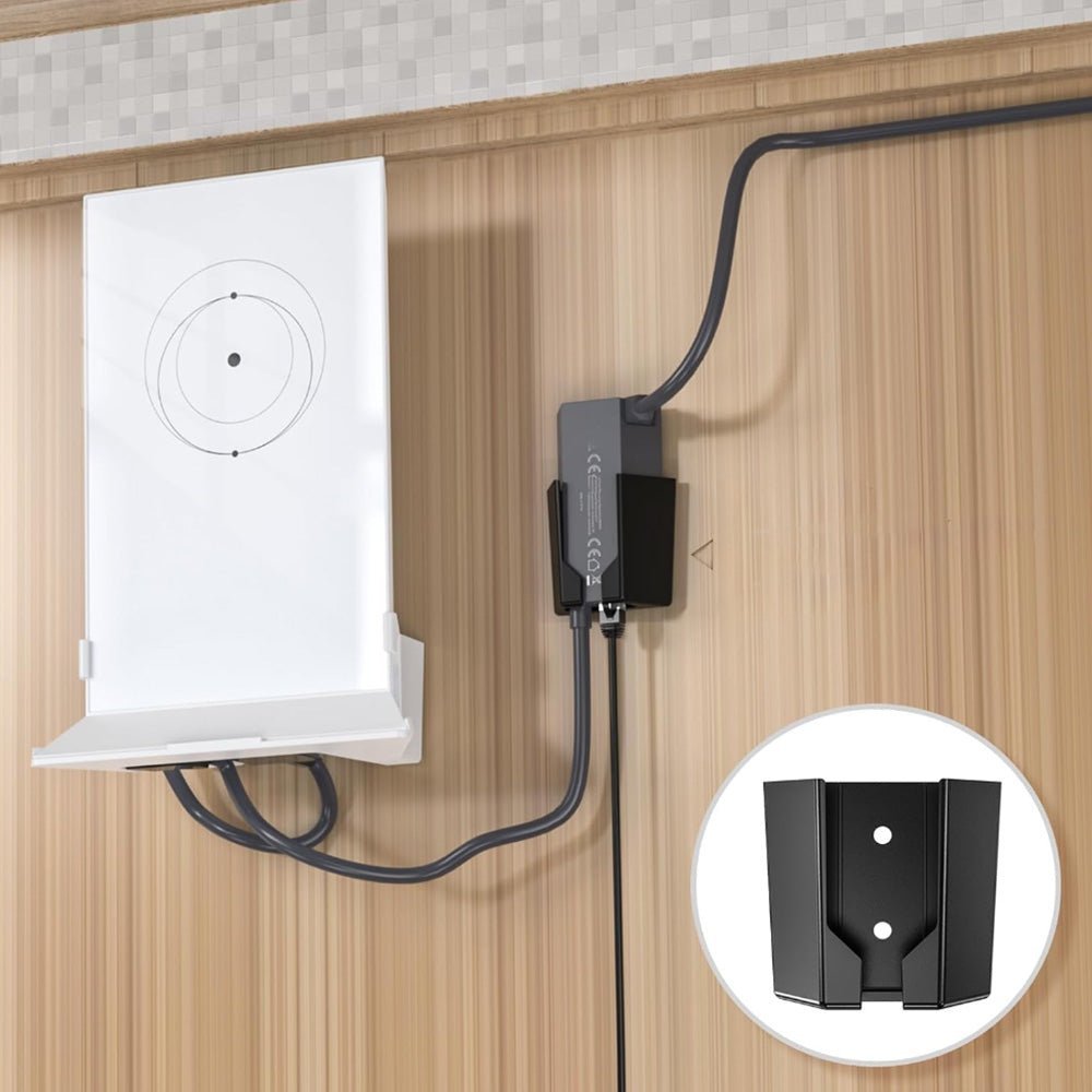 Starlink Gen 2 Ethernet Adapter Bracket | Wall Mount & Cable Manager