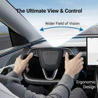Carbon Fiber Heated Yoke Steering Wheel for Model 3 Highland / Model Y Juniper