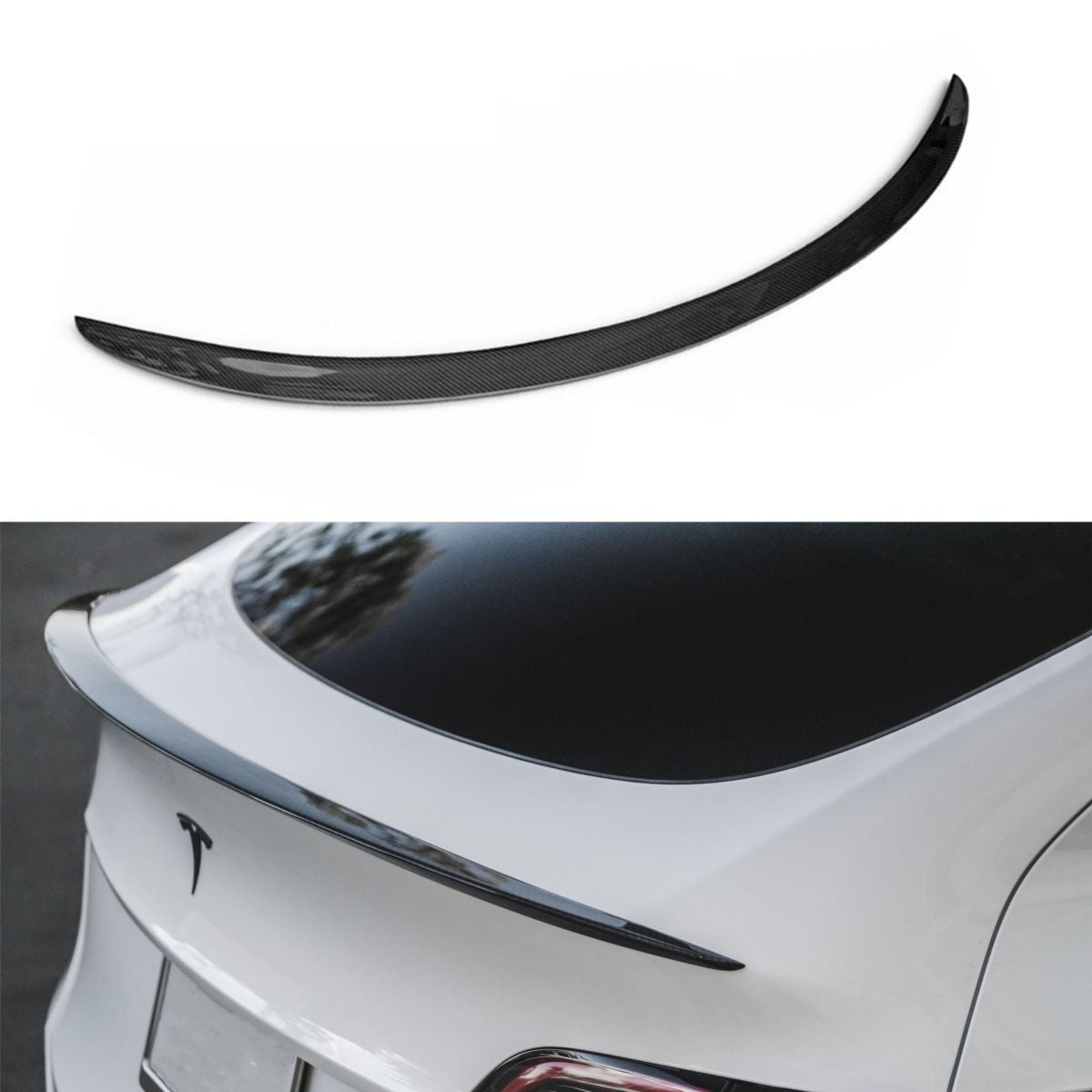 Highland Dry Carbon Fiber Performance Spoiler for Tesla Model 3/Y