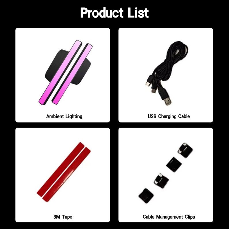 RGB Sound-Activated Ambient Lighting Kit for Tesla Model 3/Y