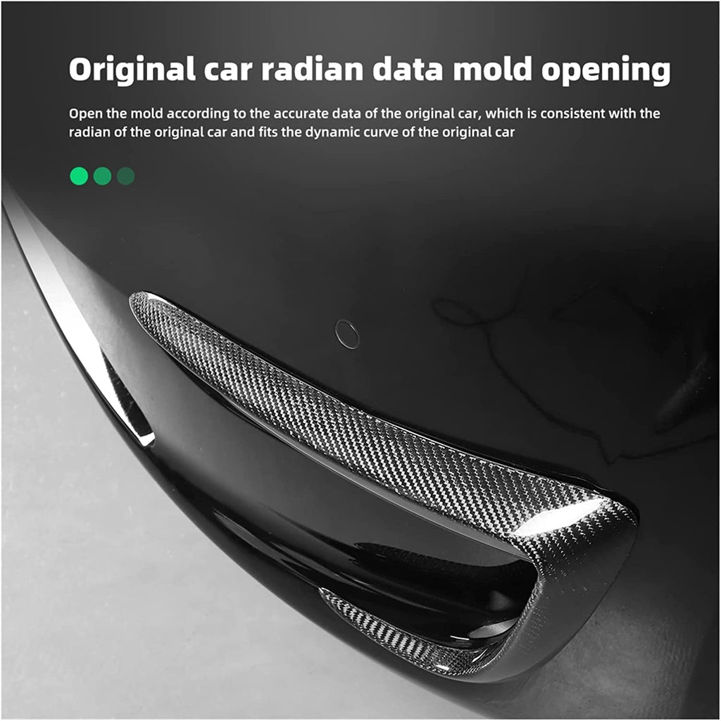 Tesla Model Y Carbon Fiber Fog Light Trim