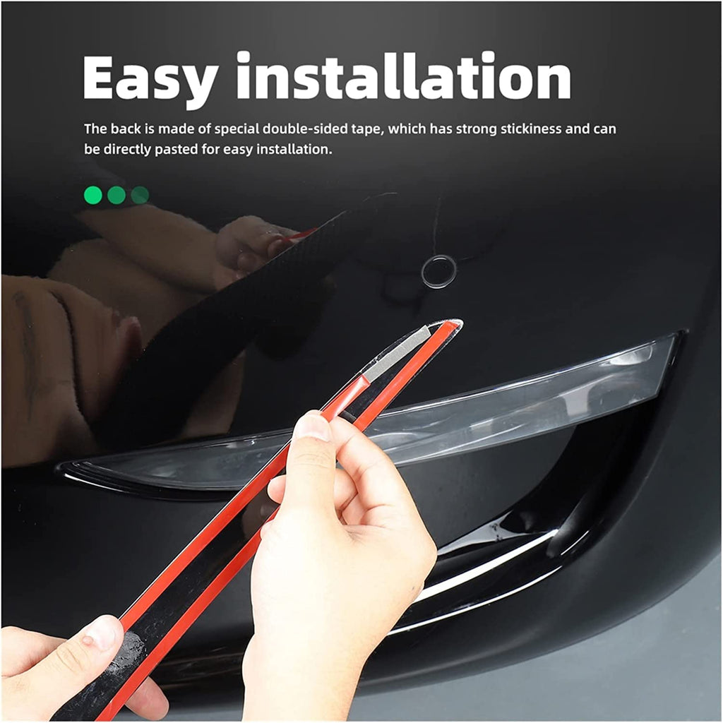 Tesla Model Y Carbon Fiber Fog Light Trim