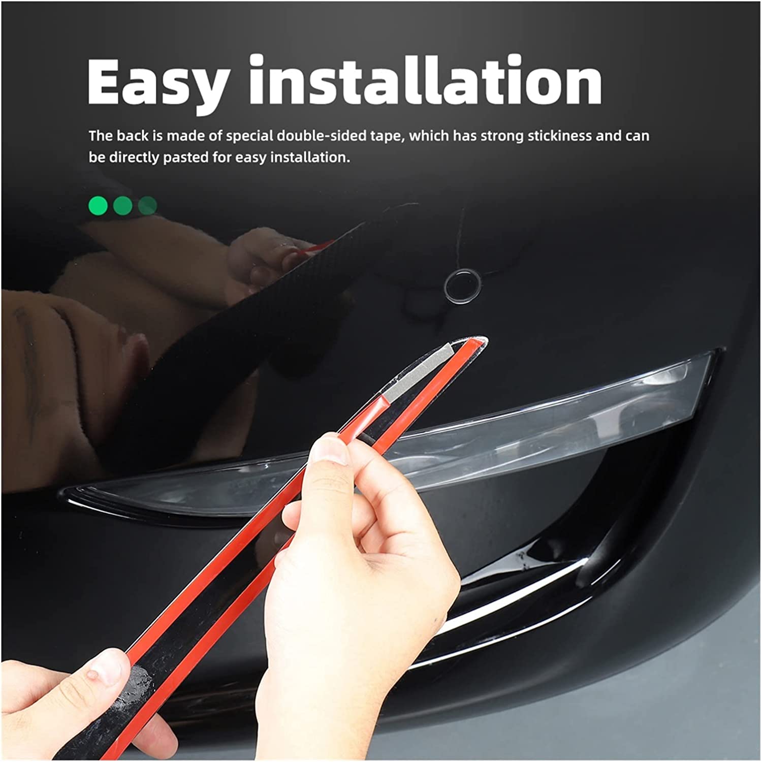 Tesla Model Y Carbon Fiber Fog Light Trim