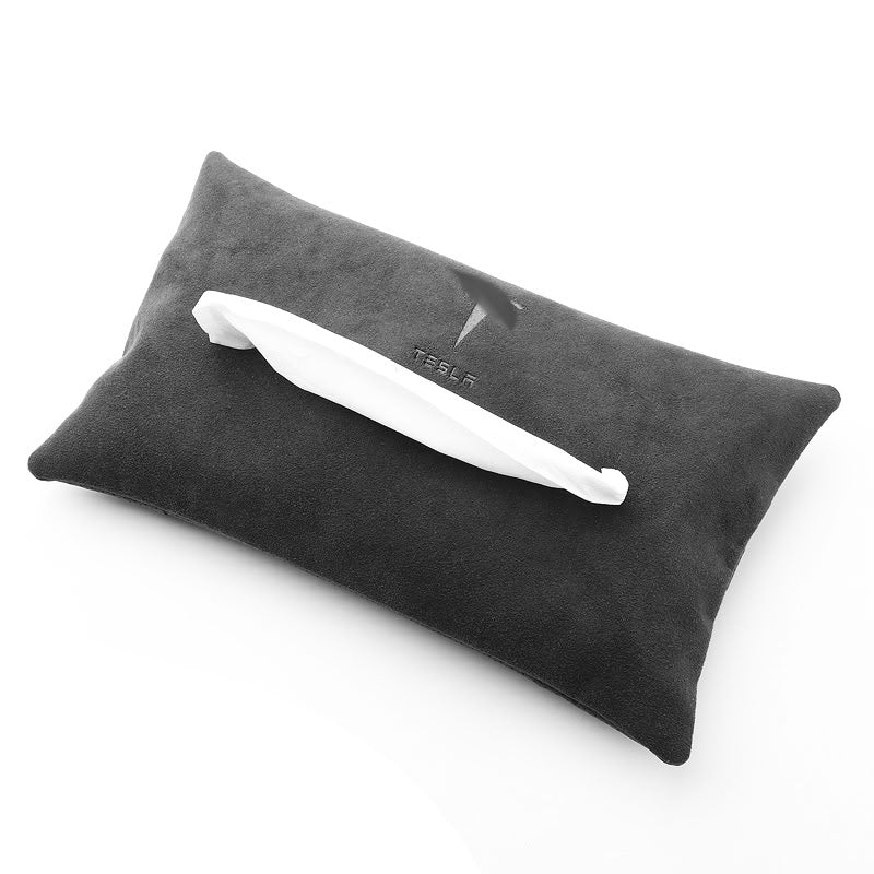 Hidden Suede Tissue Holder for Tesla Model 3/Y/X/S